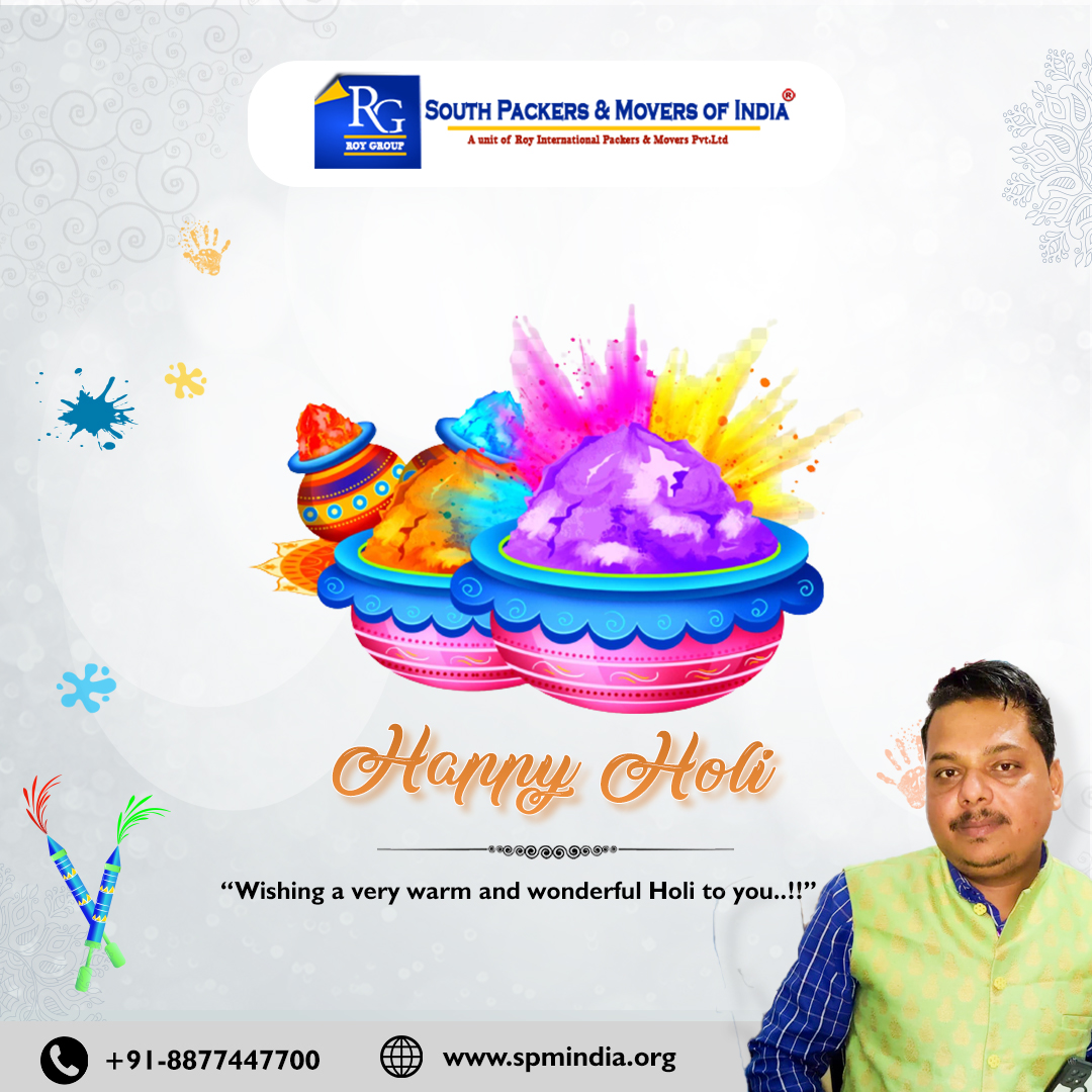 South Packers Holi — Social Media design by Abhijit